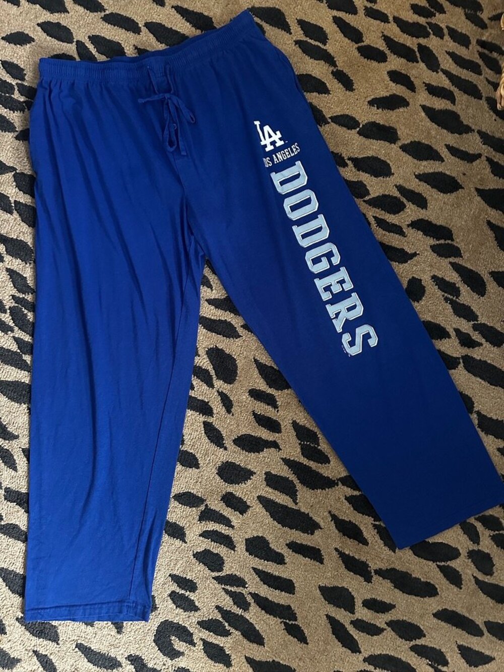 Los Angeles Dodgers Concepts Sport Mens Royal Blue Pajama Lounge Pants • Size L